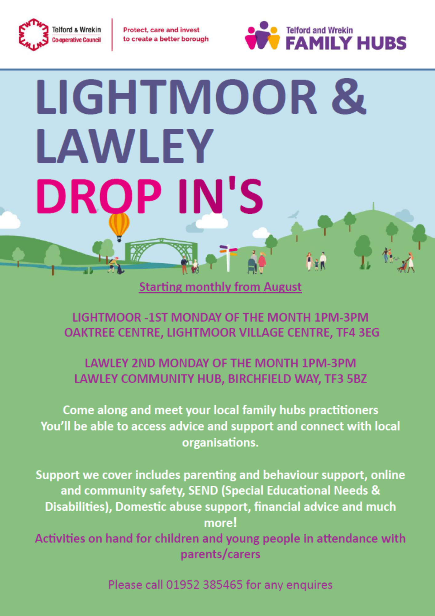 Lightmoor Village & Lawley family hub drop-ins Image