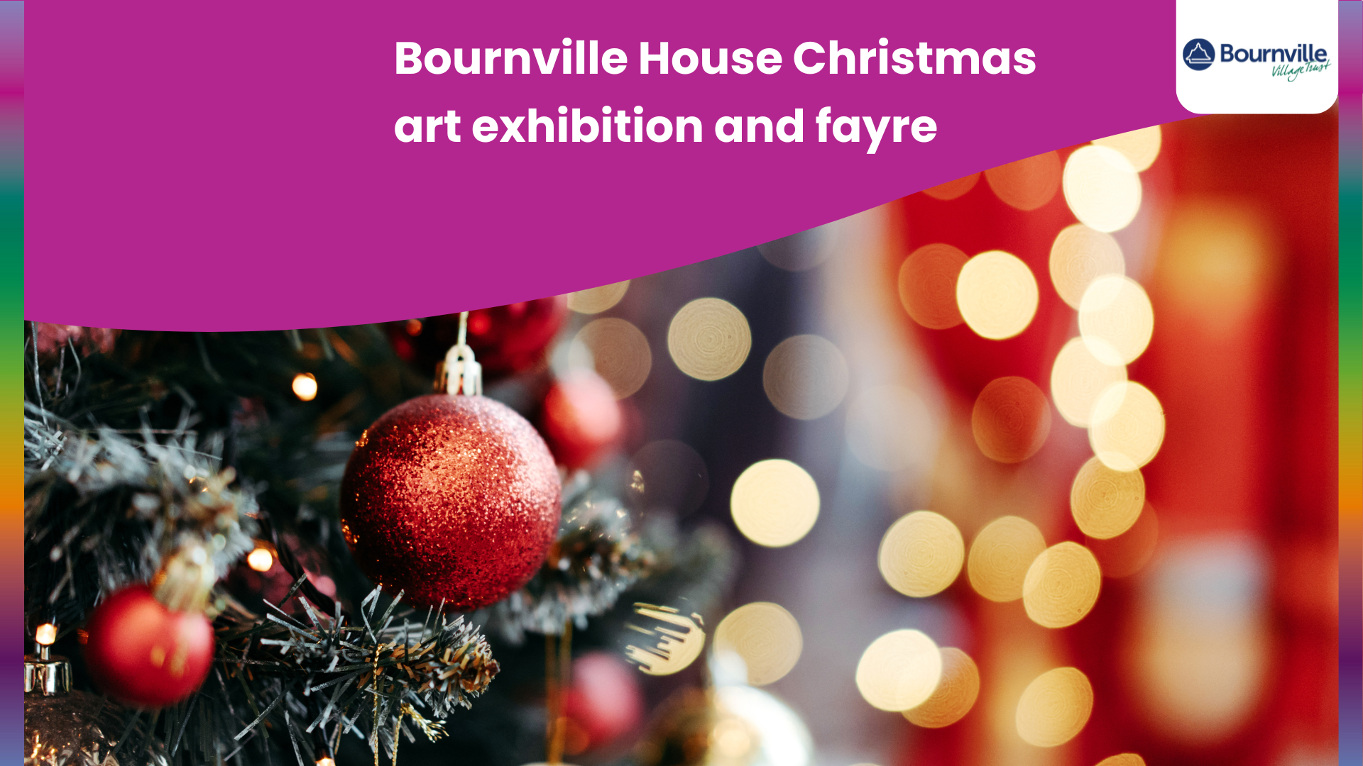 Bournville House Christmas art exhibition and Fayre Image