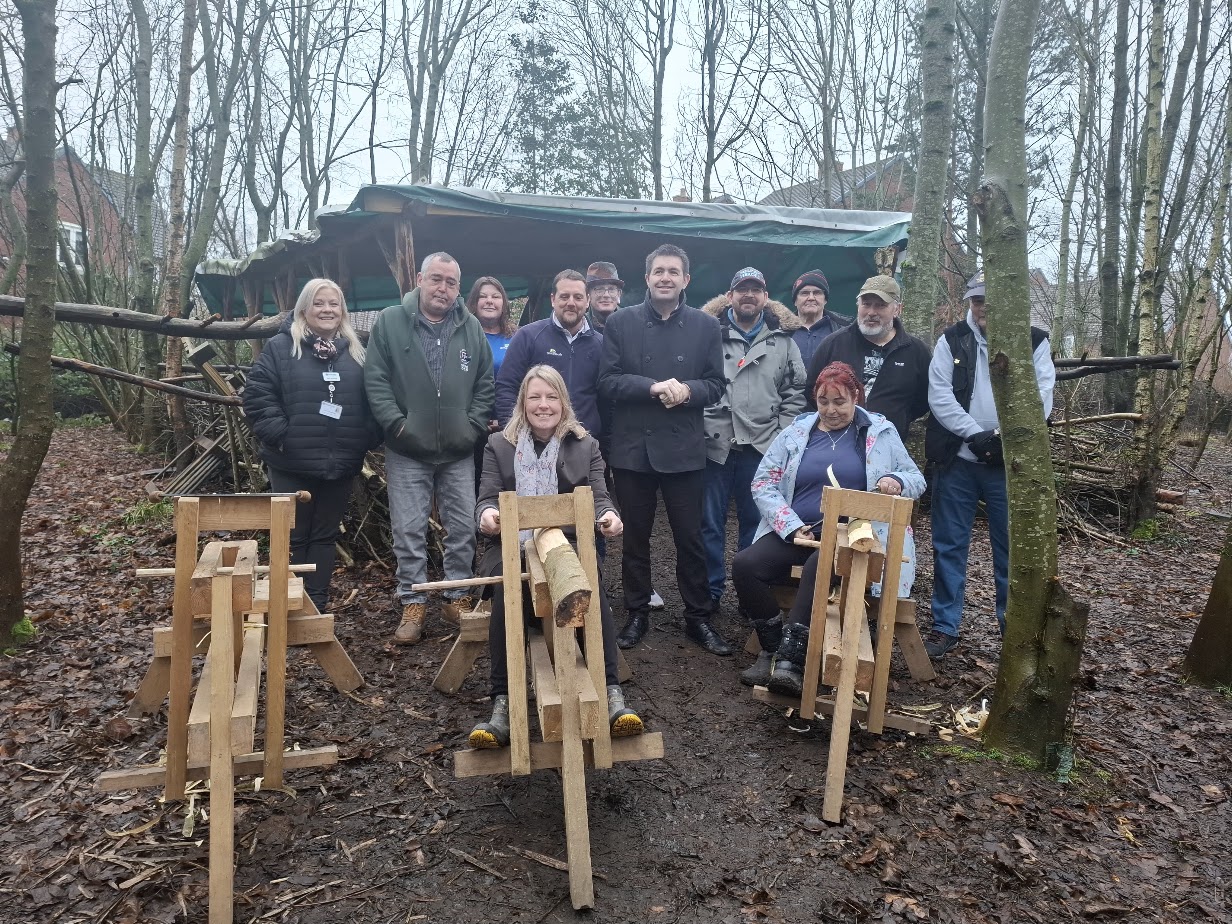 Shaun Davies MP visits Lightmoor Village Image